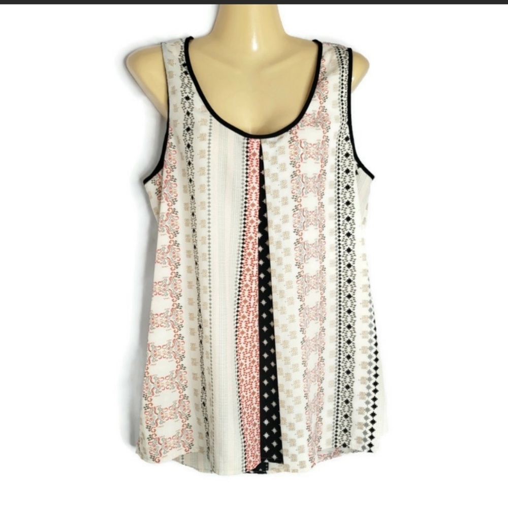 Daniel Rainn Patterned Tank Top Style 12931